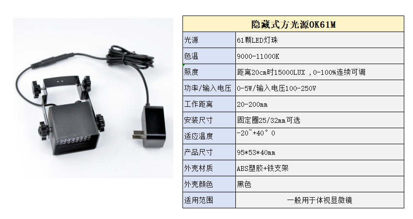 体视显微镜光源OK61M