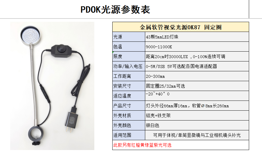 OK87显微镜光源